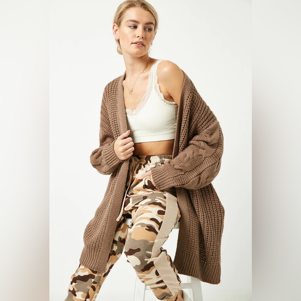 Womens Oversized Sweater Knit Cardigan - this is super cute! I just don’t wear